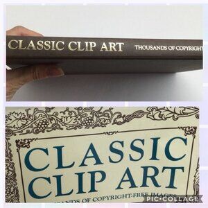 Classic Clip Art Book Thousands Of Copyright-Free Images Graphic Designers Retro